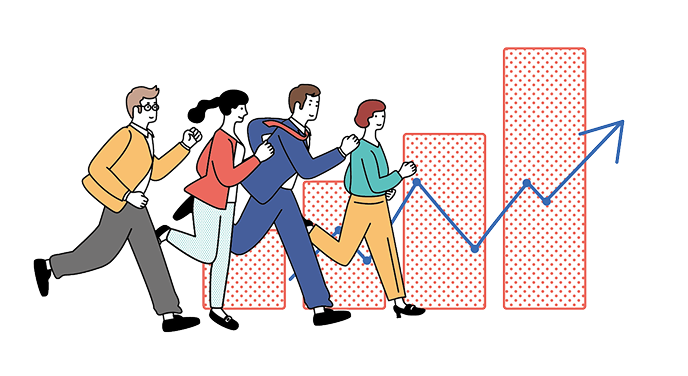 アイルの社風のイメージイラスト